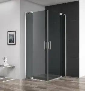 Душевой уголок Cezares SLIDER-A-2-90/100-GRIGIO-NERO