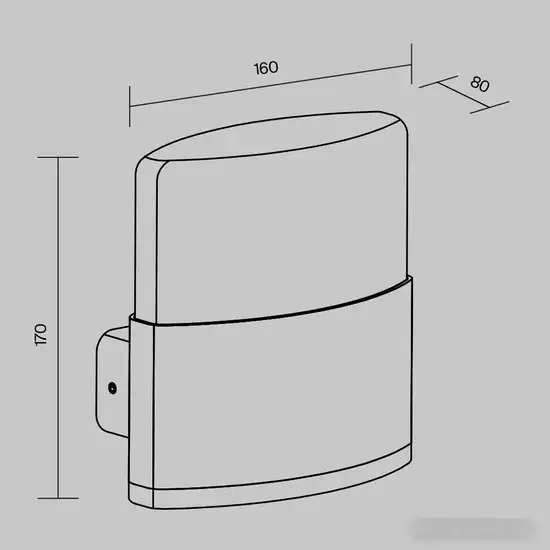 Уличный настенный светильник Maytoni Rom O442WL-L12GF3K1 – фото товара