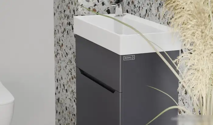 Raval Тумба под умывальник Brik 55 (антрацит) – фото товара