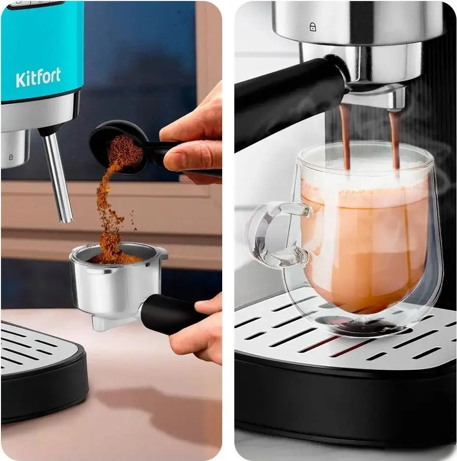 Рожковая кофеварка Kitfort KT-7461 - фото товара