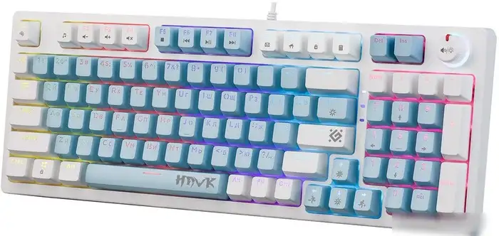 Клавиатура Defender Hawk GK-418 (белый, Outemu Brown) – фото товара