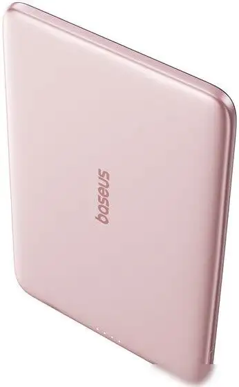Внешний аккумулятор Baseus PicoGo AM41 Ultra-Slim Magnetic Power Bank 5000mAh (розовый) – фото товара