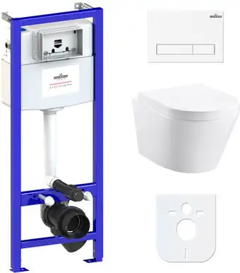 Унитаз Lavinia Boho Biore Compacto Rimless 6 в 1 77040085 - изображение в каталоге