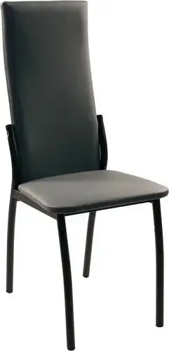Стул ВВР Оскар (серый/черный, экокожа) – изображение в каталоге