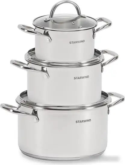 Набор кастрюль StarWind Chef Compact SW-CH1006