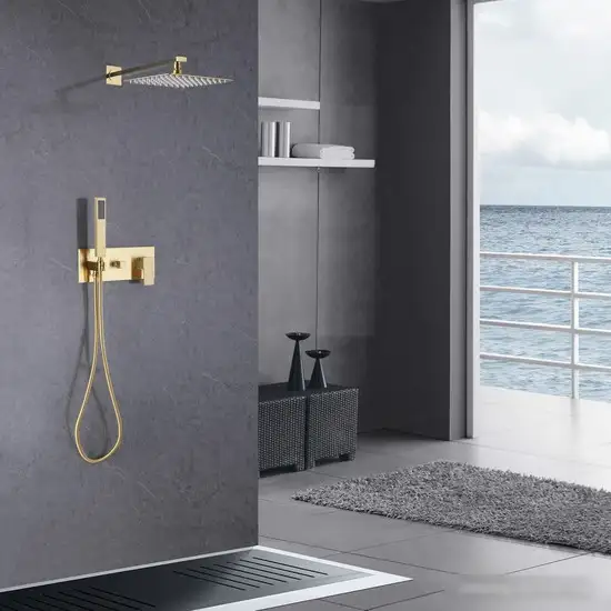 Душевая система Abber Daheim AF8218G (золотой матовый) - фото товара