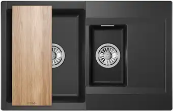 Кухонная мойка Granula ES-7808 (черный) - изображение в каталоге