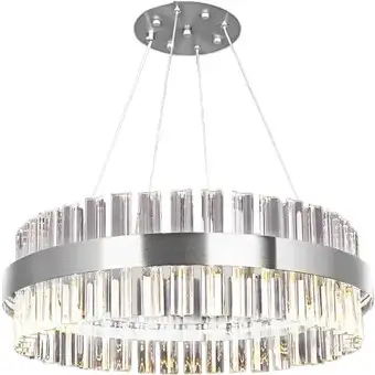 Подвесная люстра Estares Sofia 100W R-APP-500x1100-CHROME/CLEAR-220-IP20_Ч – изображение в каталоге