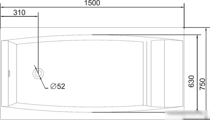 Ванна Cersanit Virgo 150x75 - фото товара
