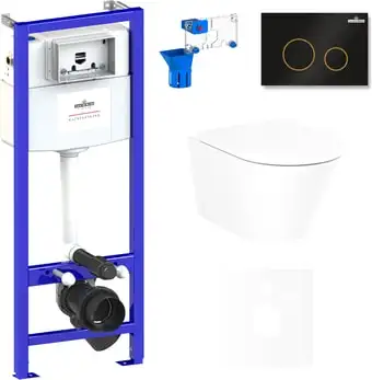 Унитаз Lavinia Boho Relfix Biore Compacto Rimless 7 в 1 75110165 (черный пластик) - изображение в каталоге