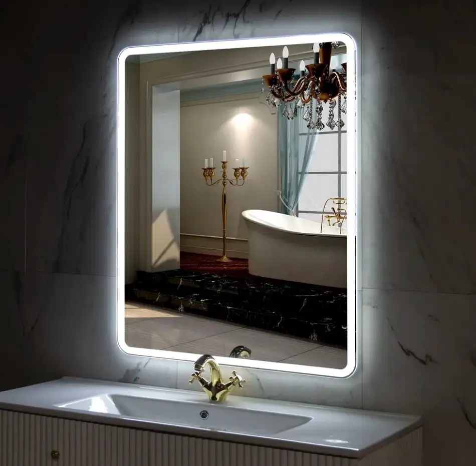 Пекам Зеркало Marta 1 80x110 marta1-80x110dp (с подсветкой,с сенсором на взмах руки,подогревом) – фото товара