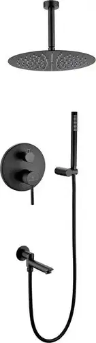 Душевая система Grocenberg GB5099BL-2 (черный матовый) - изображение в каталоге