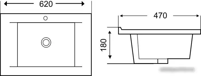 Умывальник WeltWasser Deilbach 7505-60 - фото товара