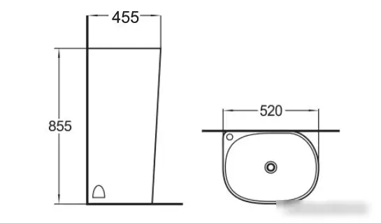 Умывальник SantiLine SL-4001 - фото товара