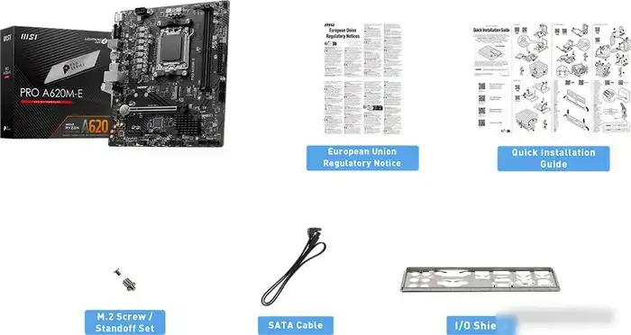 Материнская плата MSI PRO A620M-E – фото товара