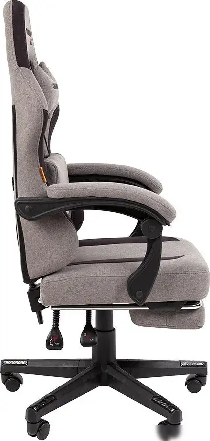 Игровое (геймерское) кресло CHAIRMAN CH27 (ткань, серый/черный) – фото товара