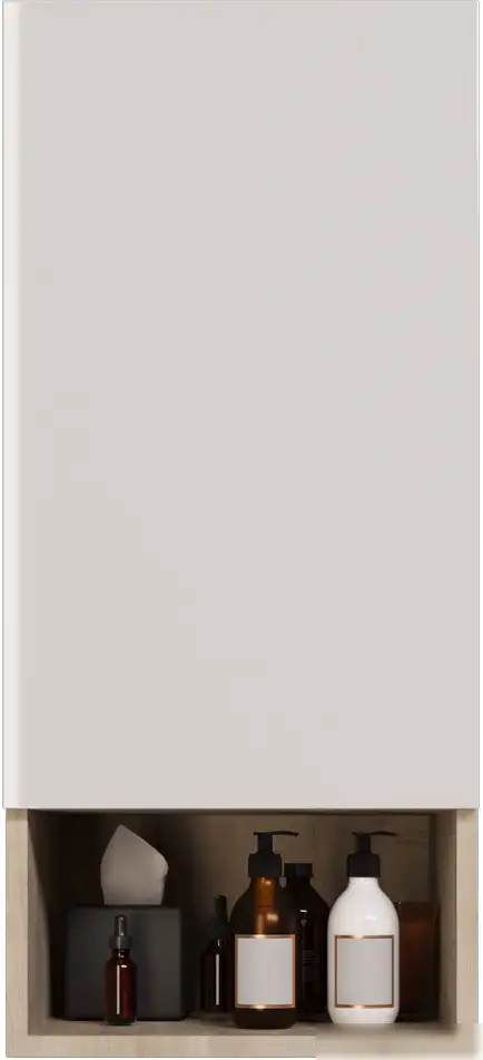 Dreja Шкаф-полупенал Perfecto 99.0815 (дуб эврика/белый глянец) – фото товара