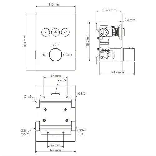 Смеситель Wasserkraft Neime 1944 Thermo - фото товара