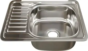 Кухонная мойка Mixline 535618 (правая, полированная, 0.8 мм)