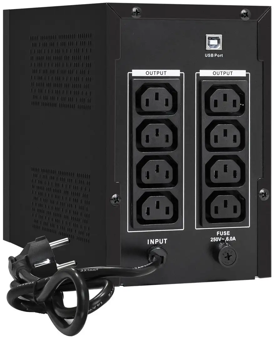 Источник бесперебойного питания ExeGate SpecialPro UNB-1500.LED.AVR.C13.RJ.USB – фото товара