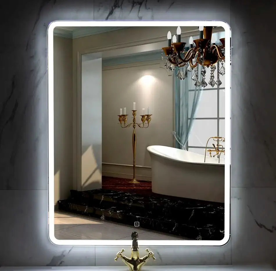 Пекам Зеркало Marta 1 80x140 marta1-180x40s (с подсветкой, с сенсором на прикосновение) – фото товара