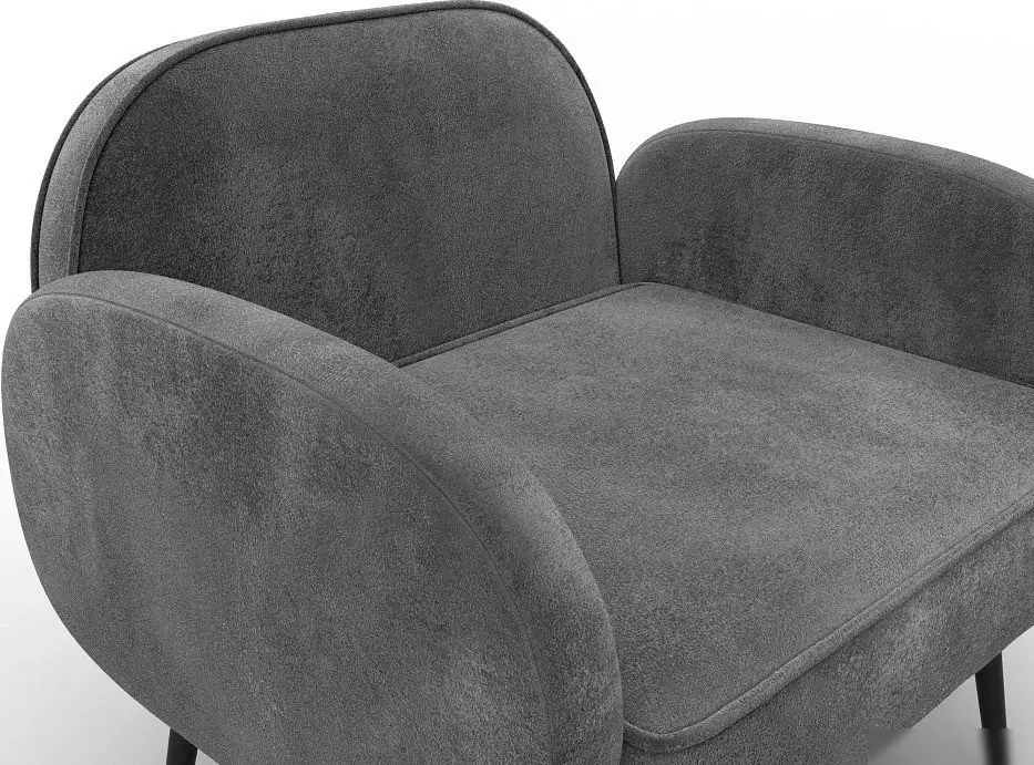 Интерьерное кресло Лига диванов Лига-086 132439 ( велюр Tower 10 серый)