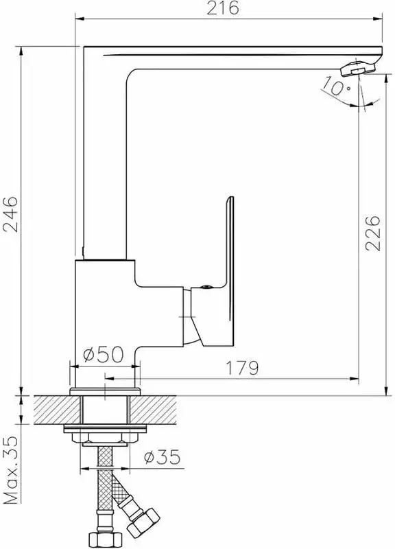 Смеситель Golden Fox Broads 10030-FOX - фото товара