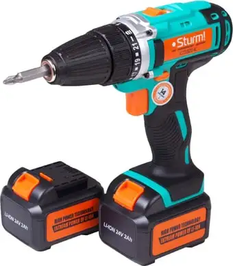Дрель-шуруповерт Sturm CD3224L (с 2-мя АКБ, кейс) – изображение в каталоге