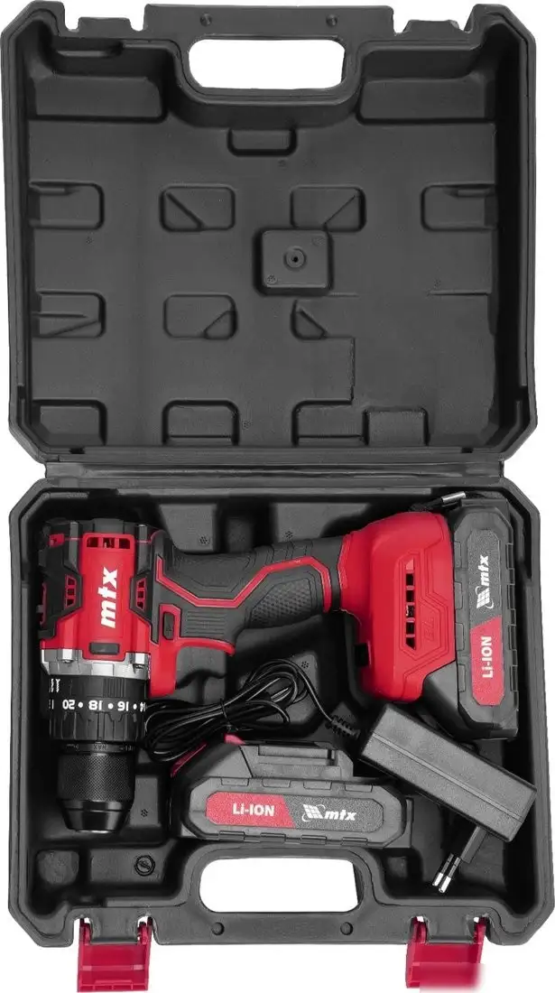 Ударная дрель-шуруповерт MTX CIDS-BL-20 (с 2-мя АКБ, кейс) – фото товара