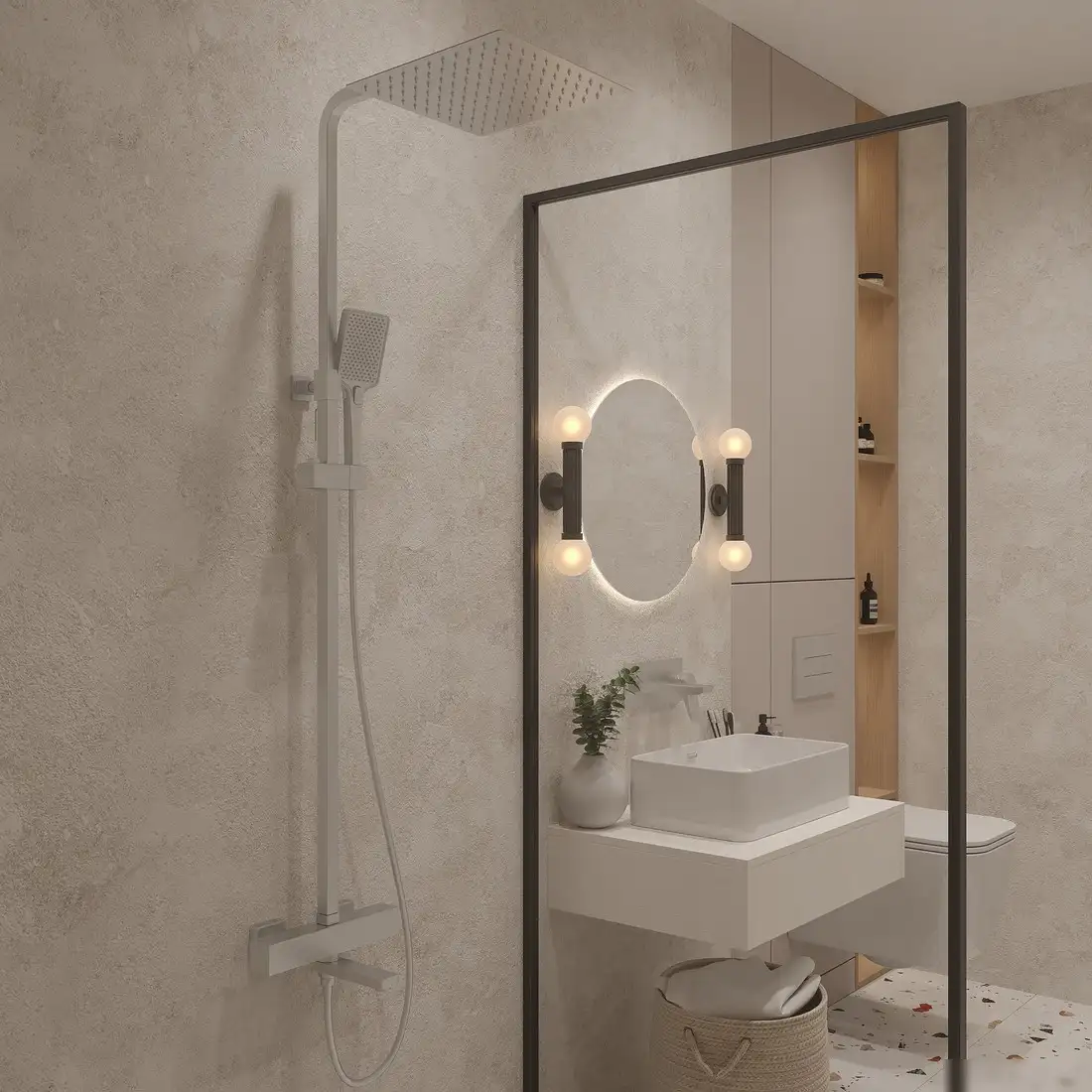 Душевая система Oliveeka 739901 (хром) - фото товара