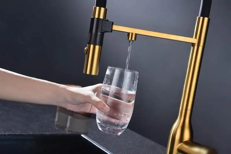 Смеситель Paulmark Magneto One Ma213188-BG (золото/брашированное золото) - фото товара