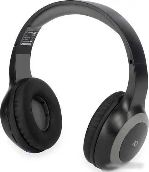 Наушники Digma BT-15 (черный/серый) – фото товара