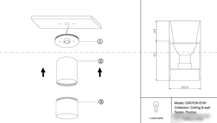 Точечный светильник Maytoni Pauline C007CW-01W – фото товара
