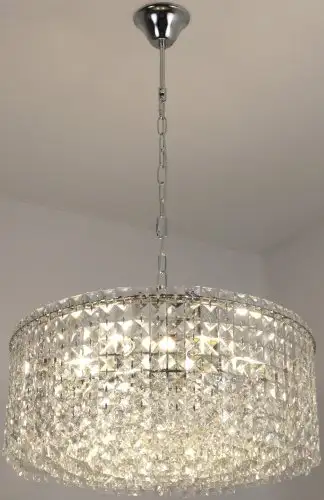 Подвесная люстра Estares Diona 10хЕ14-600х810-CHROME/CRYSTAL-220-IP20 – изображение в каталоге