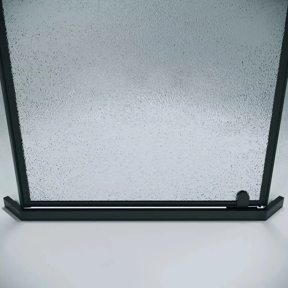 Душевой уголок Grossman Pragma 90x90x195 302.K33.03.9090.21.02 (черный матовый/шиншилла стекло) - фото товара