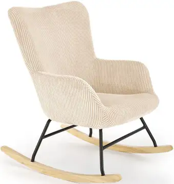 Кресло-качалка Halmar Belmiro (кремовый) – изображение в каталоге