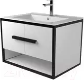 Дабер Тумба под умывальник 009 Andrea Elen 80 Т9.8А.2.5 (черный/белый) – изображение в каталоге