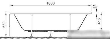 Ванна Vitra Neon 180x80 - фото товара