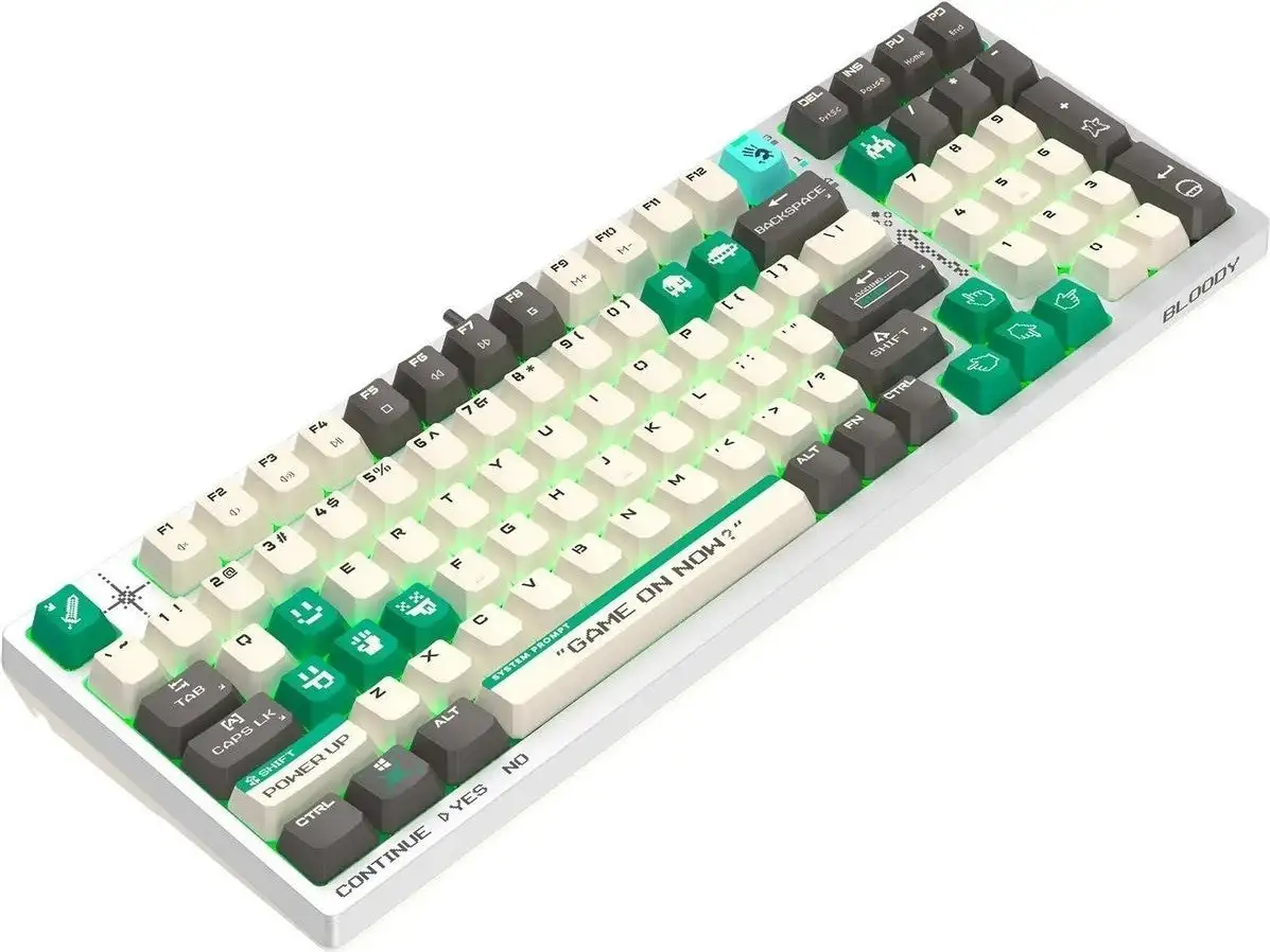 Клавиатура A4Tech Bloody S98 Pixels Green (Bloody BLMS Red Plus, нет кириллицы) – фото товара