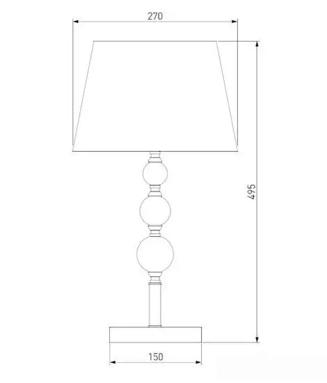 Лампа Евросвет Sortino 01071/1 (Хром) – фото товара