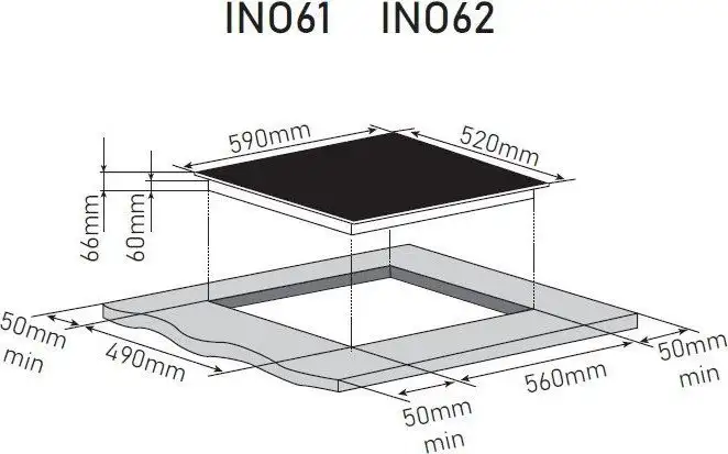 Варочная панель ZorG INO61 (черный матовый) - фото товара