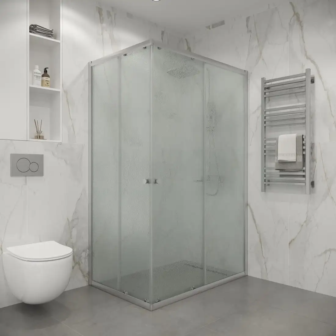 Душевой уголок Niagara Eco NG-1012-14QMT 120x80x190 (хром/стекло матовое) - фото товара