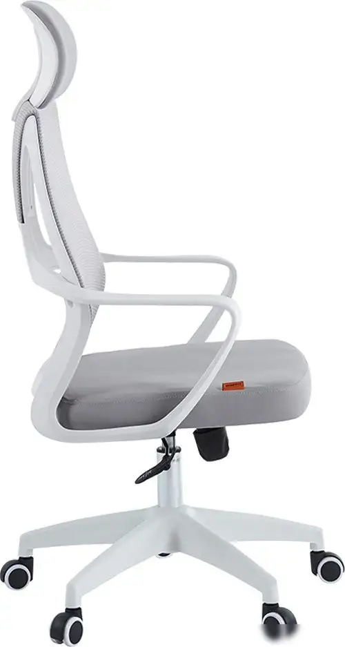 Офисное кресло CHAIRMAN CH636 (ткань, белый пластик/светло-серый) – фото товара