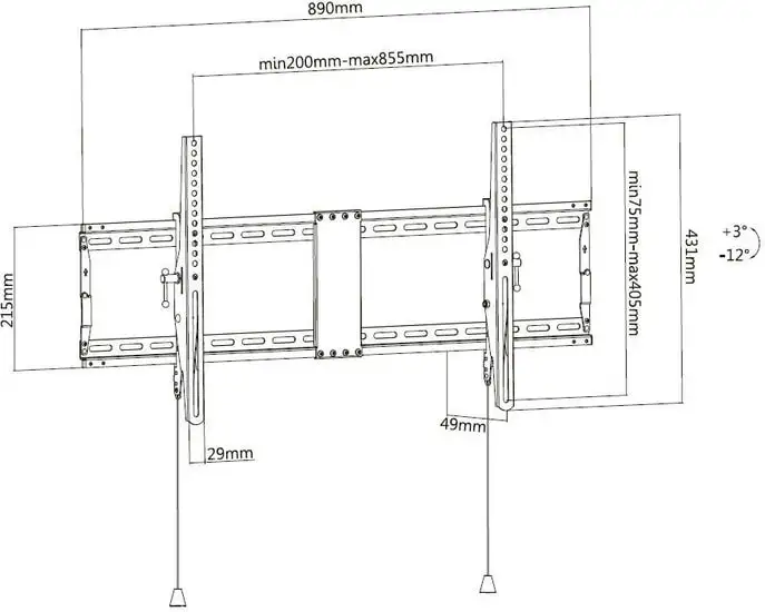 Кронштейн Ultramounts UM840T (черный) – фото товара