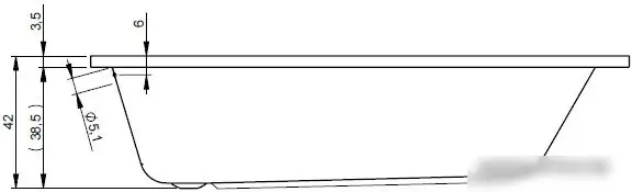 Ванна Riho Dola 170x75 BB31005 (с каркасом) - фото товара