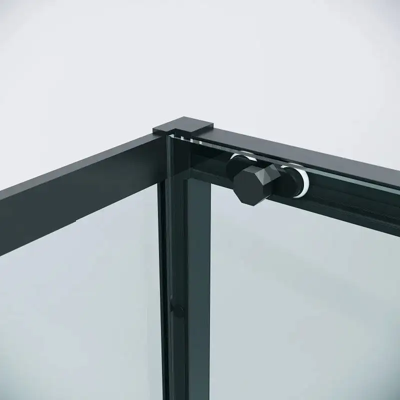Душевой уголок Grossman Style 110x100x195 120.K33.05.1110.21.00 (черный матовый/стекло прозрачное) - фото товара