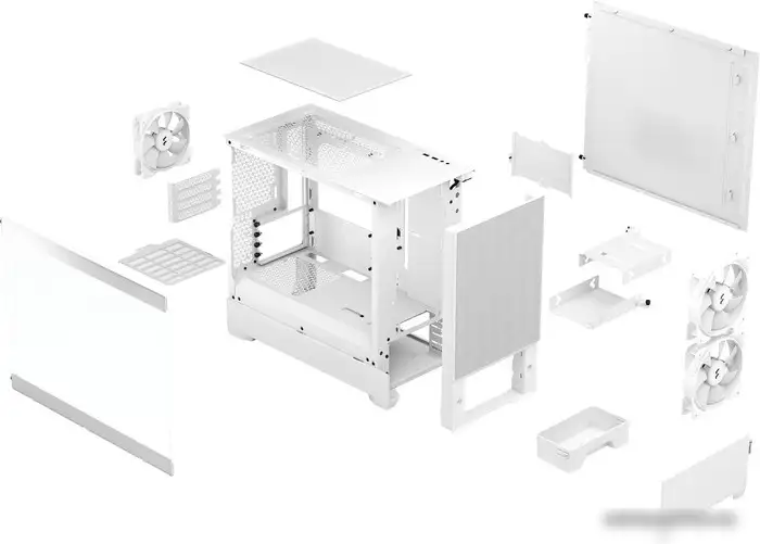 Корпус Fractal Design Pop Mini Air RGB White TG Clear Tint FD-C-POR1M-01 – фото товара