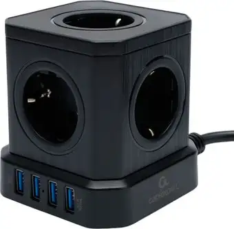 Сетевой фильтр Cablexpert TWR-5-U4-B-3 – изображение в каталоге