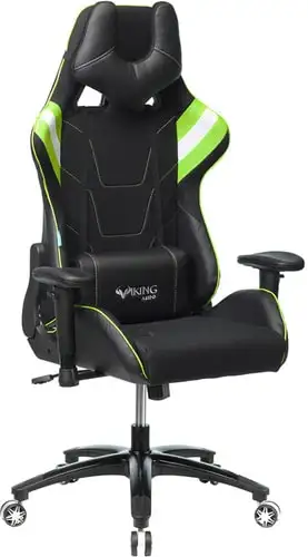 Кресло Бюрократ Viking 4 Aero Green Edition (черный) – изображение в каталоге