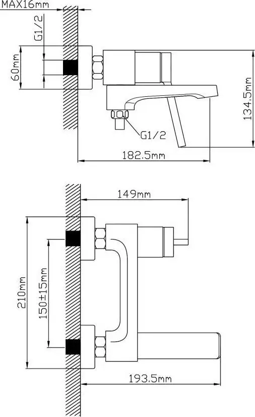 Смеситель Econoce D35 730 EC0732BL (черный) - фото товара